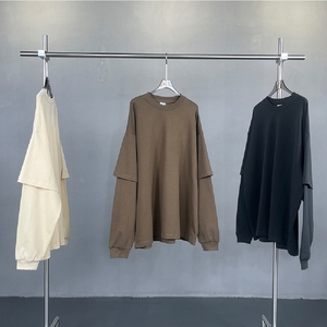 เสื้อยืดสองชั้นคุณภาพสูงสำหรับผู้ชายและผู้หญิง ทันสมัย สวมใส่สบาย ระบายอากาศได้ดี แฟชั่นอินเทรนด์ ใส่ได้ทุกวัน ดีไซน์ทันสมัย - Product Image 2