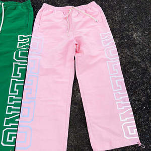 Pantalones de chándal anchos de nailon con estampado gráfico para hombre, estilo urbano, hip hop, joggers, cargo, cortavientos - Product Image 6