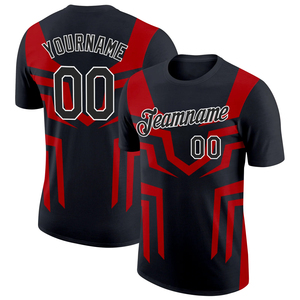 Maillot de basket-ball géométrique noir et jaune personnalisé, impression sublimée, col ras du cou, manches courtes, unisexe, adulte, vêtements de sport à séchage rapide - Product Image 4