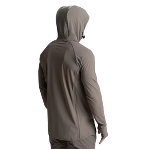 Chaqueta Cortavientos de Forro Polar para Hombre, Corte Ajustado, Cierre de Cremallera, Cuello Alto, Transpirable, Color Sólido, Estilo Casual para Otoño, Largo Regular - Product Image 3