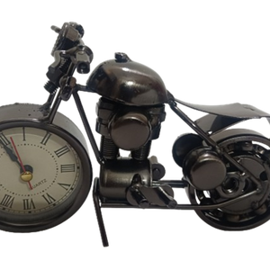 Modern Metal Bike Desk <b>Clock</b>-Unique Home Decor and Functional Quartz Timepiece - Product Image 5