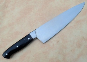 Professional Chef <b>Knife</b> Stainless Steel Blade Wood Handle Full Tang Handmade Eco-Friendly Ambidextrous Industrial Style OEM ODM - Product Image 2