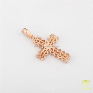 Hip Hop Symbol Pendant Necklace With Sparkling Lab Grown Diamond And Urban Fashion Jewelry Design - Product Image 6