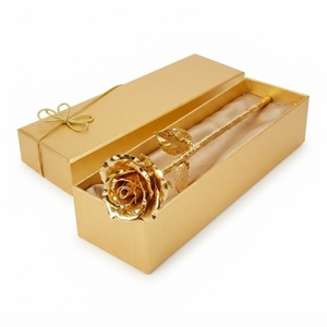 Vente flash : rose véritable plaquée or 24 carats, fleur éternelle, cadeau romantique pour la fête des mères, la Saint-Valentin et les anniversaires, à prix avantageux. - Product Image 3