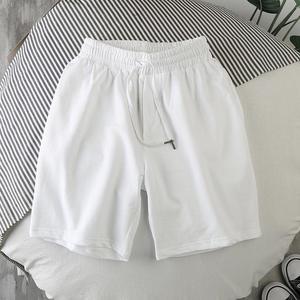 Shorts Bermuda en Coton Uni pour Homme, Taille Élastique, Décontracté, Tricoté, Respirant, Taille Moyenne avec Poches – Blanc, Rouge, Gris, Noir - Product Image 5