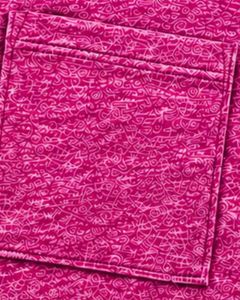 Camiseta de Mujer con Cuello en V, Diseño Abstracto Magenta Personalizado, Manga Corta, con Bolsillo, Ligera, Transpirable, Moda Verano - Product Image 4