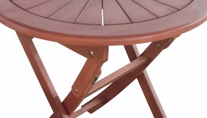 Acacia <b>Outdoor</b> Folding <b>Table</b> Set Mediterranean Style Wood Patio Furniture for Garden Dining - Product Image 3