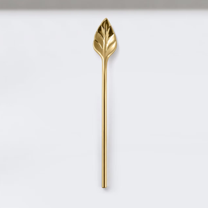 ที่คนเครื่องดื่มโลหะรูปใบทอง - Product Image 5