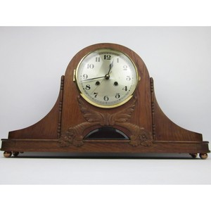 Horloge de bureau en bois écologique, style traditionnel et moderne, mouvement à quartz, affichage à aiguilles, sonnerie silencieuse toutes heures, décorative - Product Image 5