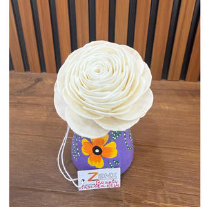 ดอกไม้ประดิษฐ์ทำมือจากไม้โซล่ารักษ์โลก - กุหลาบสีม่วงแดงสวยงาม ขนาด 68x10 ซม. สำหรับตกแต่งบ้านในวันคริสต์มาส - Product Image 1