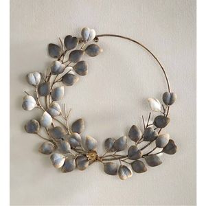Guirnalda de Metal Hecha a Mano para Pared, Decoración Floral con Hojas, Adorno Colgante de Hierro, Proveedor Mayorista B2B de Decoración para Hogar y Jardín - Product Image 6