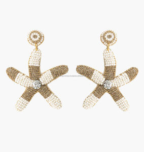 Pendientes de cuentas con dijes de diseño artesanal indio para mujer, bonitos y modernos, para bodas, fiestas y regalos, joyería de marca. - Product Image 3