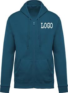Men Zipper Hoodie Men 100% Cotton Baggy Hidden Pocket Streetwear Custom Heavy Weight Thick Hoodie - Product Image 6