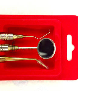 Ensemble d'instruments chirurgicaux dentaires en acier inoxydable de haute qualité, 3 pièces, classe I, poignée ergonomique, manuel, garantie 1 an - Product Image 4