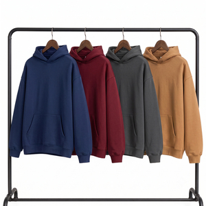 Sweat à capuche épais et oversize pour homme, style streetwear décontracté, hip-hop, universitaire, pour l'hiver, usage quotidien, extérieur, avec impression en relief - Product Image 1