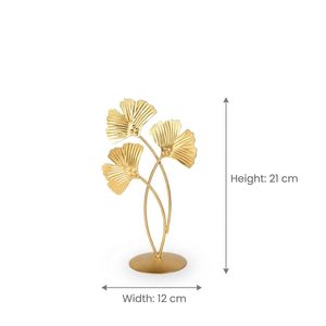 Decoración de pared con hojas de arce de metal para el hogar, sala de estar, dormitorio (juego de 3) (dorado) - Product Image 5