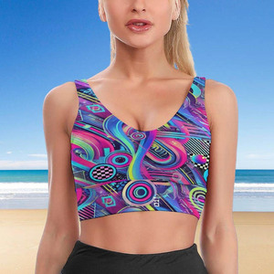 Soutien-gorge de sport pour femme, séchage rapide, haute résistance, imprimé par sublimation, pour la course à pied, le yoga et la gym, vêtements de sport actifs - Product Image 2