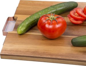 Planche à découper en bois pour la cuisine, planche ronde pour la pizza et le fromage, planche à découper les légumes faite à la main, fabriquée en Inde - Product Image 6