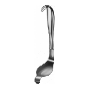 Élévateur chirurgical orthopédique à levier courbé en acier inoxydable, longueur 240 mm, pointe arrondie 9,12 mm, largeur de mâchoire 25 mm, 65 mm - Product Image 3