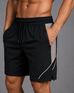 Shorts de sport pour homme en toile élastique respirante, séchage rapide, écologiques, avec cordon de serrage, pour entraînement, course à pied et fitness - Product Image 5