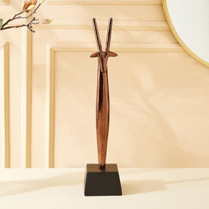 Escultura de Ciervo de Aluminio Hecha a Mano de Alta Calidad DAANI INTERNATIONAL, Estatua Artística de Lujo para Dormitorio, Esculturas para Sala de Estar - Product Image 2