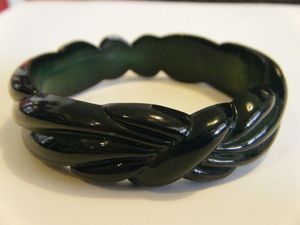Handmade H a CRAFT Resin <b>Bangles</b> & <b>Bracelets</b> Classic Party Wear with Carved Floral Design for Women - Product Image 4