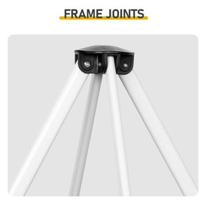 Tenda Parasole da Esterno 5x5FT Bianca e Arancione con 4 Pareti Laterali - Product Image 4