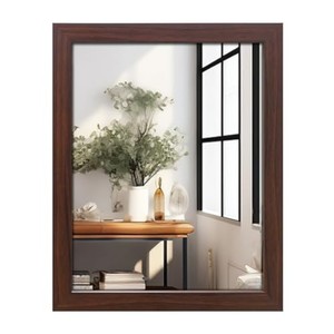 Walnut Wood <b>Square</b> Wall <b>Mirror</b> Contemporary Frame Wholesale - Aqdus Saleem - Product Image 3