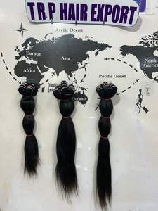 Extensiones de Cabello Virgen Negro Rizado 100% Natural de 24 Pulgadas, Cabello para Trenzas de Alta Calidad, Extensiones de Cabello Humano de Templo - Product Image 3