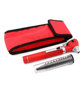 Otoscope manuel professionnel de haute qualité en acier inoxydable, mini format de poche, fibre optique, emballage personnalisé, certifié CE - Product Image 2