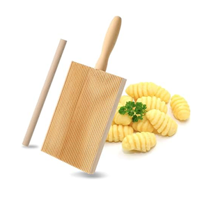 Tabla de madera para gnocchi con asa y lazo de cuero para la cocina, tabla para despegar gnocchi, tabla para gnocchi - Product Image 3