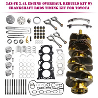 Kit de Révision Moteur Complet 2AZ-FE 2.4L avec Vilebrequin, Bielles, Roulements et Chaîne de Distribution pour Toyota 04111-28080