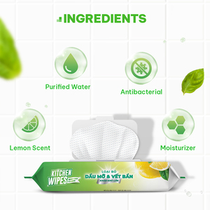 Antibacterial Kitchen <b>Wipes</b> - Safe for Sensitive Skin, Non-Woven Spunlace Material, Customizable for Surface Cleaning - Product Image 5