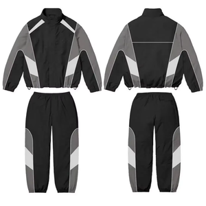 Survêtement coupe-vent zippé en polyester pour hommes et femmes, faible MOQ - Product Image 5