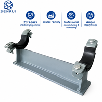Support de fixation de tuyau à double pince personnalisable de type J2 de haute qualité avec coussinet en caoutchouc, vente en gros OEM