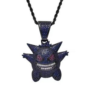 Top Selling 925 Silver Rhodium Plated Hip Hop Pendant for Men with Moissanite Iced Out Design <b>Chain</b> Party Wear Export Price - Product Image 4
