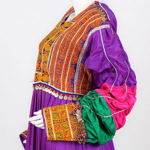 Traje Tradicional Pakistaní de 3 Piezas, Vestido Afgano Largo hasta el Suelo con Decoración de Encaje, Costura Personalizada para Bodas Formales - Product Image 6