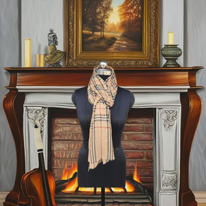 Chal de Pashmina con patrón de cuadros Premium elegante bufanda tejida a mano de Cachemira envoltura tradicional de lujo accesorio de regalo de boda al por mayor - Product Image 3