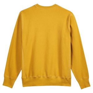 เสื้อสเวตเชิ้ตคอกลมคลาสสิกสำหรับผู้ชาย สีมัสตาร์ด ผ้าฝ้ายพรีเมียม แขนยาว สวมใส่สบาย เหมาะสำหรับทุกวัน สไตล์สตรีทแวร์ - Product Image 2