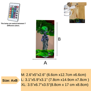 โคมไฟอีพ็อกซี่แบบกำหนดเอง, โคมไฟเรซิ่นอีพ็อกซี่, โคมไฟเรซิ่นอีพ็อกซี่สั่งทำ, โคมไฟงานศิลปะจากเรซิ่นและไม้, ไฟกลางคืนสั่งทำ, ของขวัญทำมือ, ของขวัญวันเกิด - Product Image 4