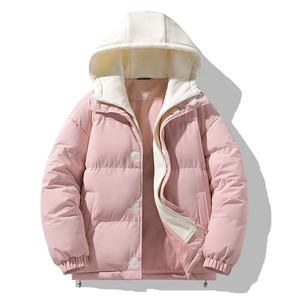 <b>Men's</b> Autumn <b>Winter</b> Casual Hooded Cotton Down <b>Coat</b> with Zipper Outdoor Windproof Jacket Standard Thickness <b>Warm</b> Puffer <b>Coat</b> - Product Image 4