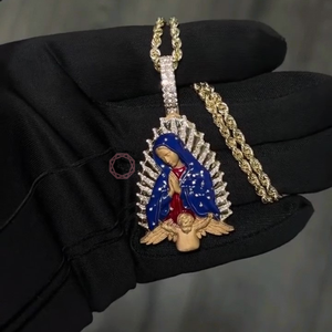 Colgantes de Letras ABC de Plata 925 con Baño de Rodio y Micro Pavé de Diamantes, Joyería Hip Hop para Uso Diario, Colgantes y Dijes de Joyería Fina - Product Image 3
