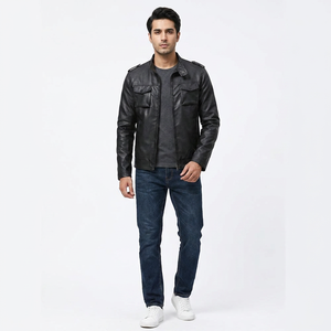 Vestes en cuir pour hommes grandes tailles, vêtements de mode pour hommes, vestes de sport pour moto en plein air, sur mesure et vestes pour hommes - Product Image 5
