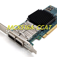 Tarjeta de Interfaz de Red MCX516A-CCAT Connect X-5 EN, 100GbE, Doble Puerto Ethernet QSFP28, Adaptador de Red PCIe3.0 X 16