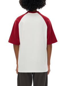 Fabricante de Camisetas con Mangas Raglán en Bloques de Color Personalizados, Camiseta de Béisbol 100% Algodón, Proveedor de Ropa Deportiva Unisex de Marca Privada OEM - Product Image 4