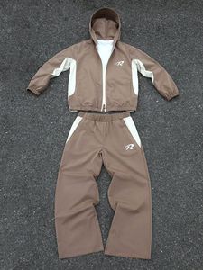 Chándal Unisex Transpirable de Algodón y Spandex con Bloques de Color, Capucha, Manga Larga, Ajuste Holgado, Casual, Deportivo, con Cordón Lateral - Product Image 1