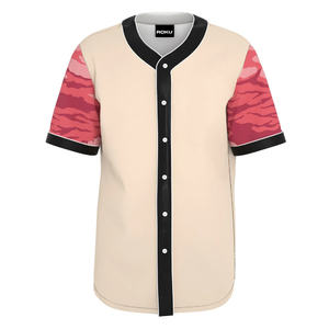 Maillot de baseball unisexe personnalisé, uniforme d'équipe, vêtements de sport, impression de logo personnalisé, OEM ODM, vêtements de yoga personnalisables, 100% polyester - Product Image 1