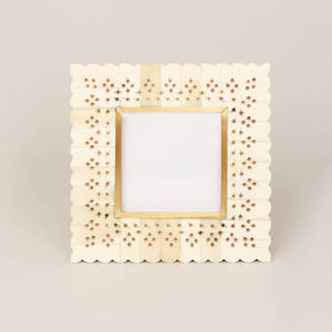 Luxury Handmade Decorative Bone Inlay Photo <b>Frame</b> with Intricate Floral Design Easy Photo Insert for Personal Commercial Use - Product Image 1