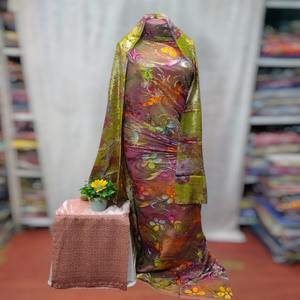 Luxury Attire Somali Couture Maqbal Woven Velvet <b>Set</b> Dirac Jacquard Twill Slub Eco-Friendly Medium <b>Weight</b> Dress Girls Wedding - Product Image 1