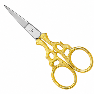 Premium Gold Handle Embroidery <b>Scissors</b> Stainless Steel <b>Sewing</b> Thread Cutting <b>Scissors</b> Hair Trimming <b>Scissors</b> - Product Image 1